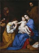 Jose de Ribera Mystische Hochzeit der Hl. Katharina von Alexandrien, Desposorios misticos de Santa Catalina de Alejandria. France oil painting artist